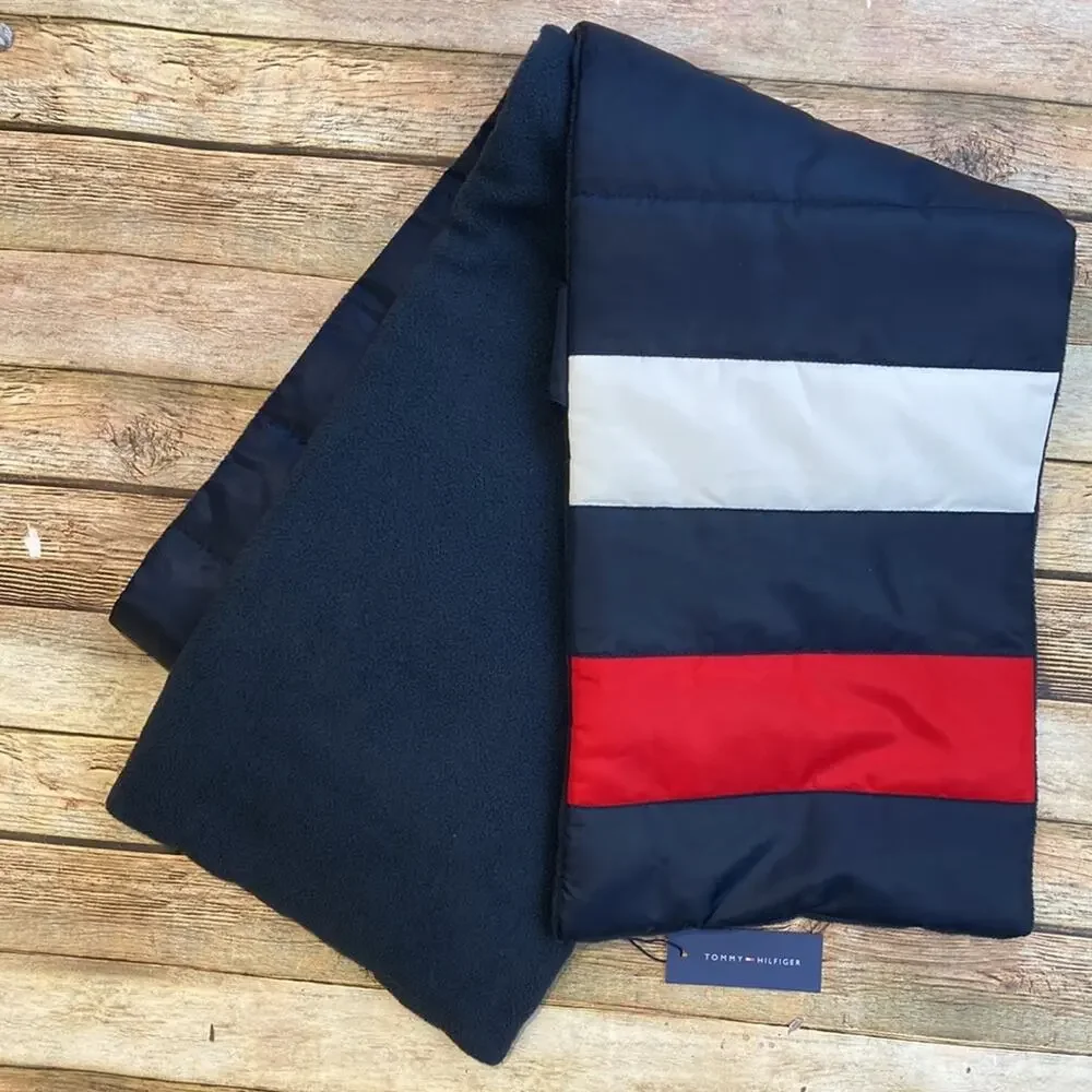 Tommy Hilfiger Men's Quilted Puffer Scarf Sky Captain